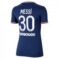 Camisola Paris Saint-Germain Lionel Messi 30 Mulher Equipamento Primeiro 2021-2022 Manga Curta